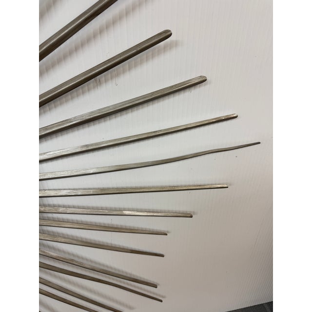 Convex Starburst Wall Mirror, Oversized For Sale - Image 4 of 12