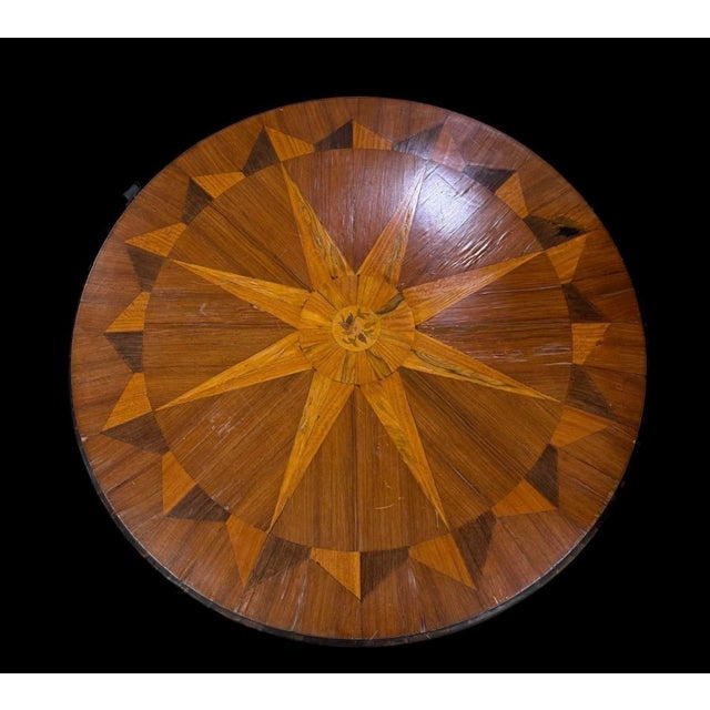 1920s Early 19th Century Italian Continental Centre Tabletop Only Inlay Mahogany 47in For Sale - Image 5 of 5