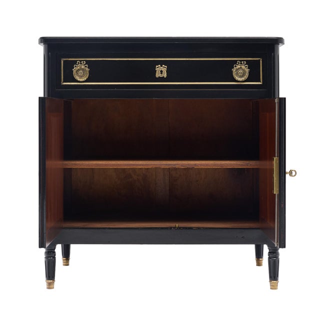 Wood Petite, Louis XVI Style Buffet, Cabinet, Antique French 1920s For Sale - Image 7 of 9