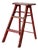 Vintage Red Wooden Step Ladder For Sale
