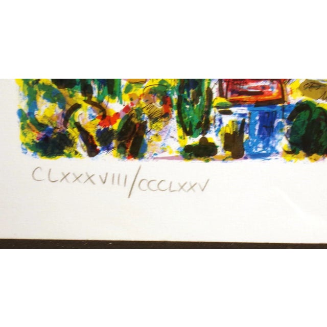 Impressionist Amos Yaskil "Mt. Zion" Signed & Numbered Art Lithograph 1980 Judaic Art For Sale - Image 4 of 5