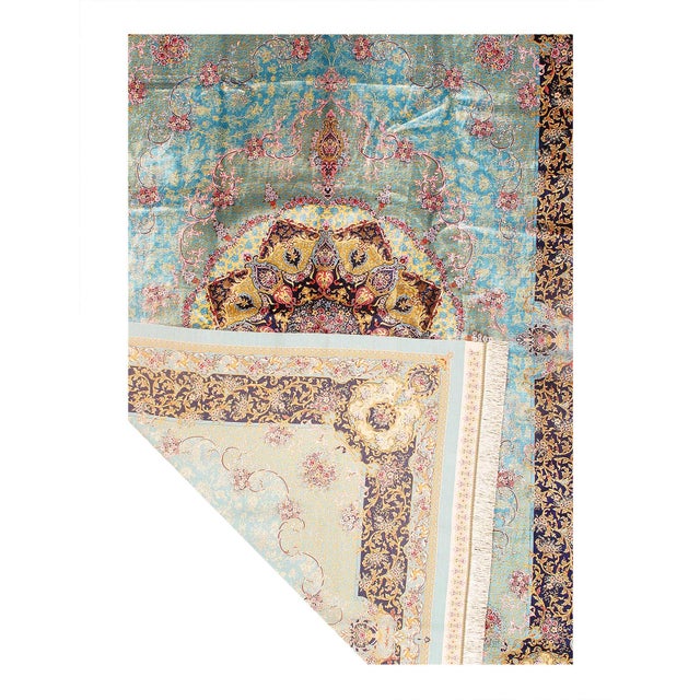 Pasargad DC Exquisite Design Paris Palace Fine Power Loom v. Silk Rug For Sale - Image 4 of 4