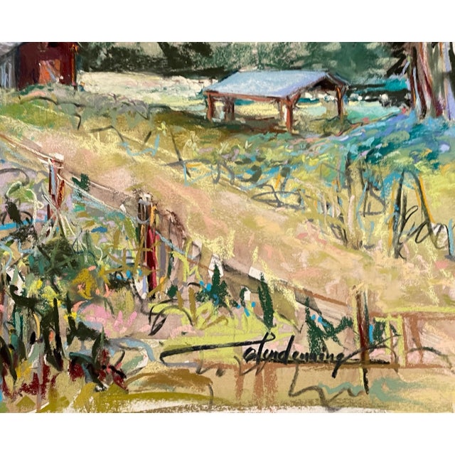 Impressionist pastel on heavy paper by Washington State artist Susan Flora Gendenning (born 1948.) Signed lower right....