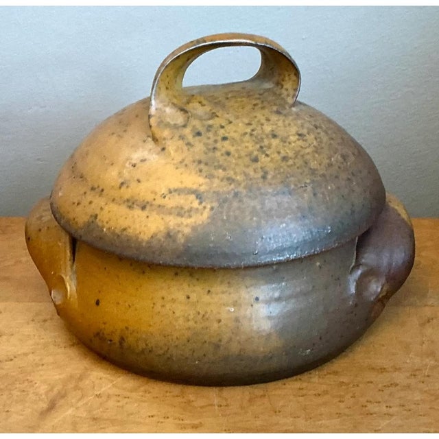 Vintage Studio Pottery Lidded Bowl For Sale - Image 10 of 12