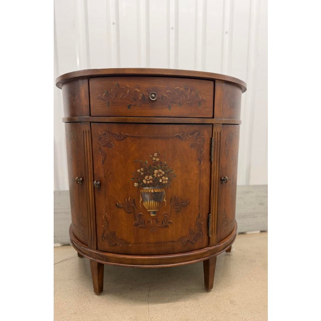 Ethan Allen Demi Lune Console Cabinet Nightstand For Sale - Image 12 of 12
