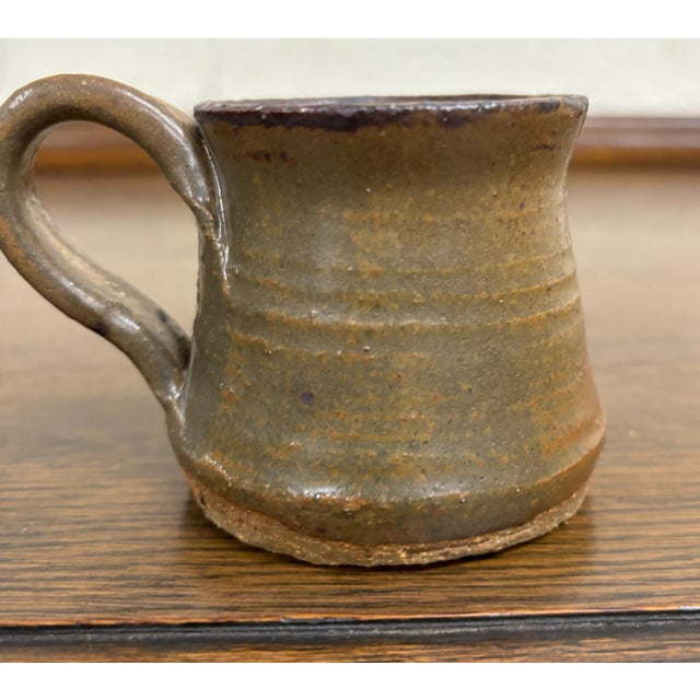 Vintage 1979 Handmade Studio Art Pottery Coffee Mug Tea Cup For Sale In Kansas City - Image 6 of 7