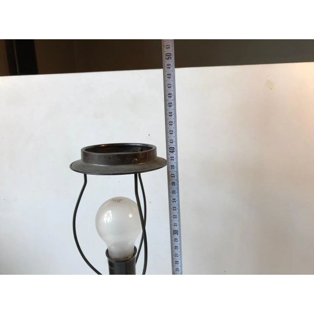 Danish Ceramic Hunting Motifs Table Lamp from Lauritz Hjorth, 1920s For Sale - Image 12 of 14