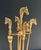 Neoclassical style brass horse fireplace tools For Sale - Image 4 of 12