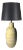 Brushed Yellow/Green Ceramic Table Lamp by Lee Rosen for Design Technics For Sale
