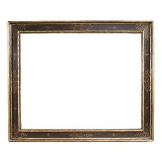 20th Century Lacquered Painted and Gilded Tuscan Frame, 1950 For Sale