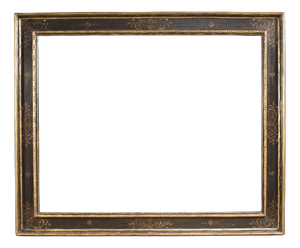 20th Century Lacquered Painted and Gilded Tuscan Frame, 1950