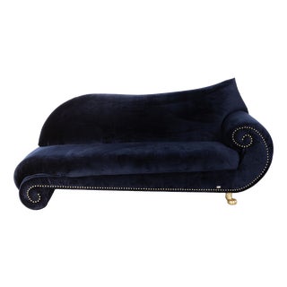 Gaudi 3-Seater Chaise Lounge Sofa in Blue Fabric from Bretz For Sale
