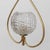 French 1950s French Brass and Glass Pendant Light For Sale - Image 3 of 12