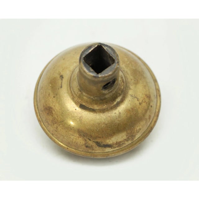 Antique 1900s Gothic Brass Norwich Door Knob For Sale - Image 4 of 4