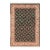 Shabby Chic 1990's Floral Pak-Persian Green/Ivory Wool Rug - 6'1'' X 9'2'' For Sale