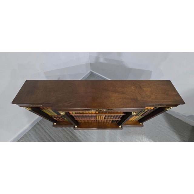 Empire Mahogany Adjustable Library Bookcase, 1920 For Sale - Image 6 of 17
