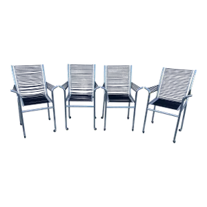 Mid-20th Century René Herbst Sandows Armchairs - Set of 4