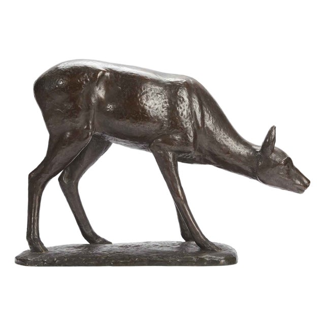 Francesco Buonapace, Fawn, 1930, Bronze For Sale