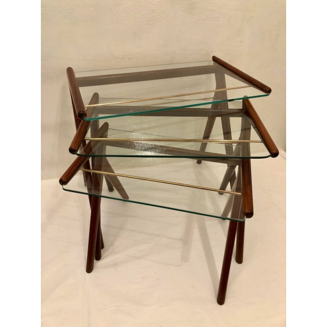 Vintage Nesting Tables, 1950s, Set of 3 For Sale - Image 9 of 11