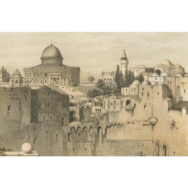 Mid 19th Century After D. Roberts, Temple Mount in Jerusalem, 1862, Print For Sale - Image 5 of 7