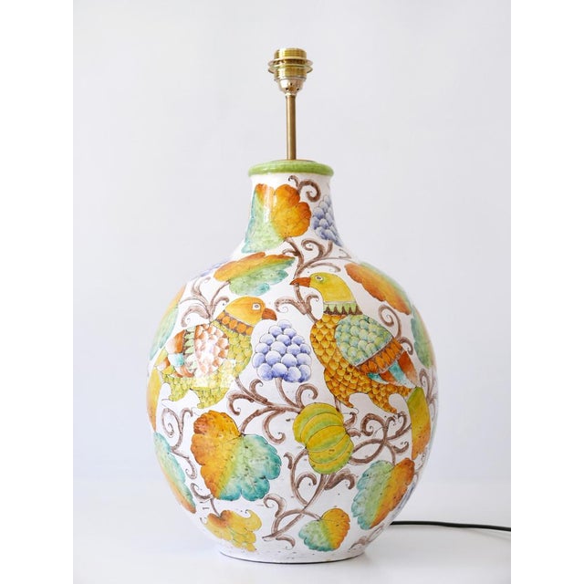 Large Mid-Century Modern Ceramic Table Lamp by Romano Innocenti, Italy, 1960s For Sale - Image 15 of 18