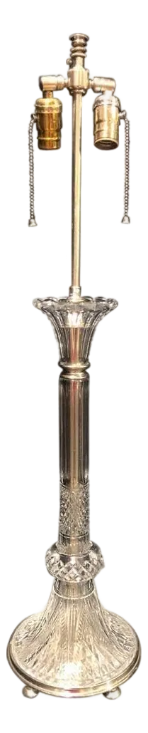 Early 20th Century Cut Crystal Lamp By F&C Osler