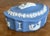 Vintage Wedgwood Blue Jasperware Oval Trinket Box For Sale - Image 9 of 12