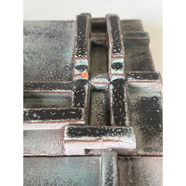 Jean Pierre Devaud, Architectural Scene, 1960s, Ceramic Tile Composition For Sale - Image 12 of 18