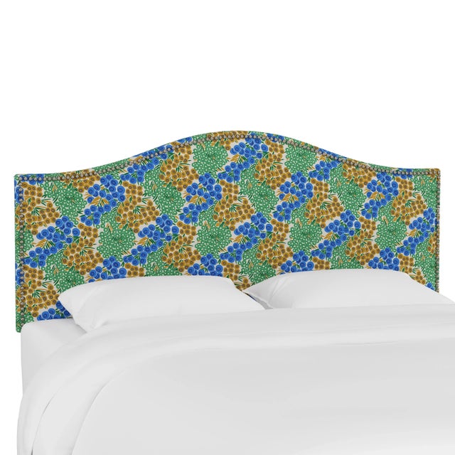 Ashland Headboard in Blue Citrine Loiret, Full For Sale In Chicago - Image 6 of 6