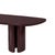 2020s Zola Burgundy Lacquer Oval Dining Table For Sale - Image 5 of 11