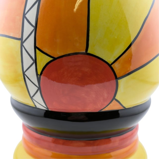 Sunburst Vase by Lorna Bailey for Ellgreave Pottery, England, 1990s For Sale - Image 11 of 14