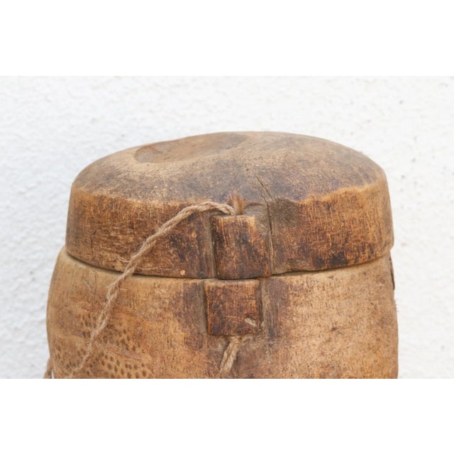 Antique Wooden Food Storage Basket For Sale In Los Angeles - Image 6 of 9