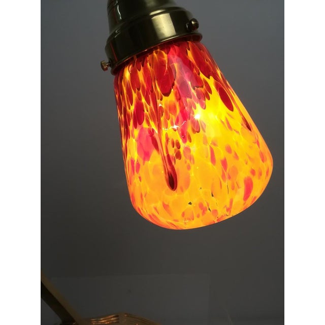 Brown French Bedside Lamp, 1920s For Sale - Image 8 of 10