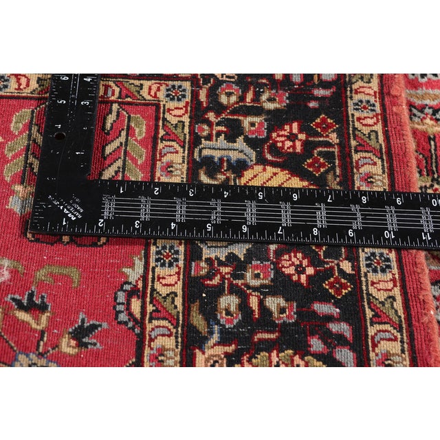 Textile Vintage Indian Sarouk Rug, 03'09 X 06'02 For Sale - Image 7 of 10