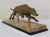 Brown French Art Deco Marble Spelter Greyhound, 1930s For Sale - Image 8 of 10