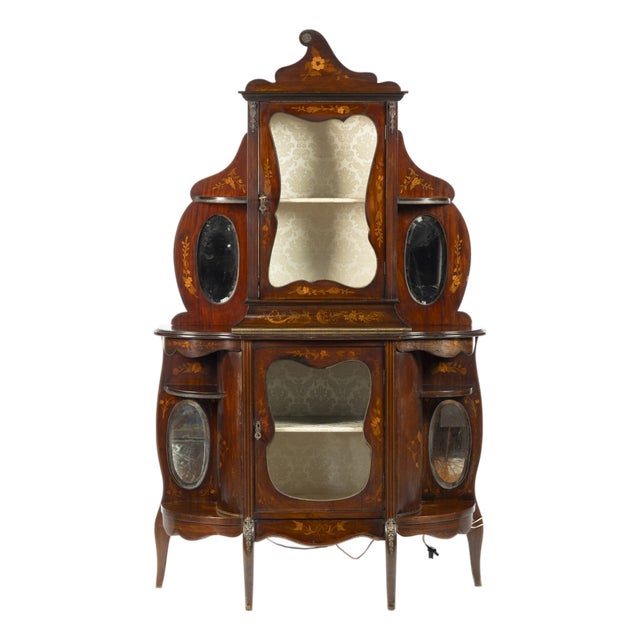 Cabinet with Noble Wood Top, 1800s For Sale