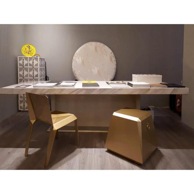 Lingotto chair in powder-coated aluminum by altreforme dimensions: d 57 x w 45 x h 82 cm. Sh: 45 cm. Materials: powder-...