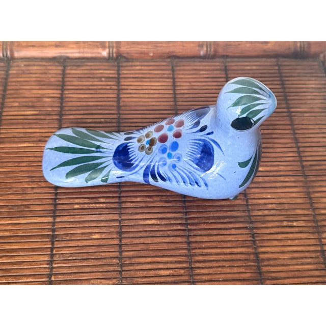 Vintage Blue Mexican Tonalá Dove Bird For Sale - Image 6 of 10