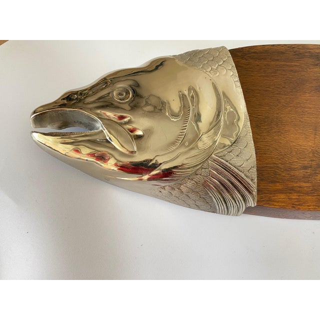 20th Century French Brown Wooden Cutting Board For Sale - Image 11 of 15