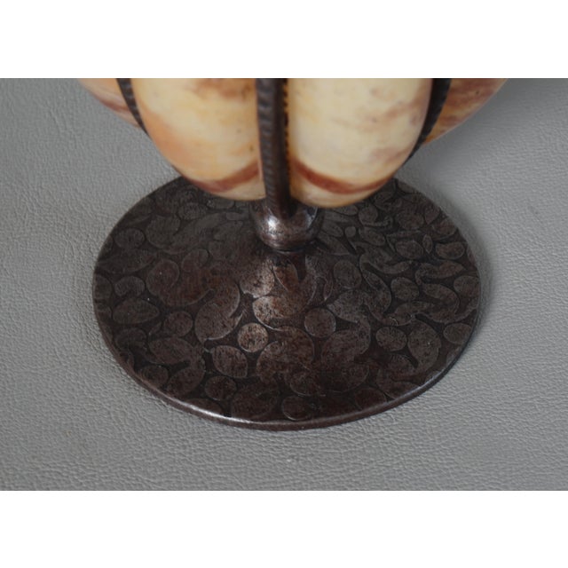 Tiny French Art Deco Night Lamp by André Delatte - 1920s France For Sale - Image 10 of 13