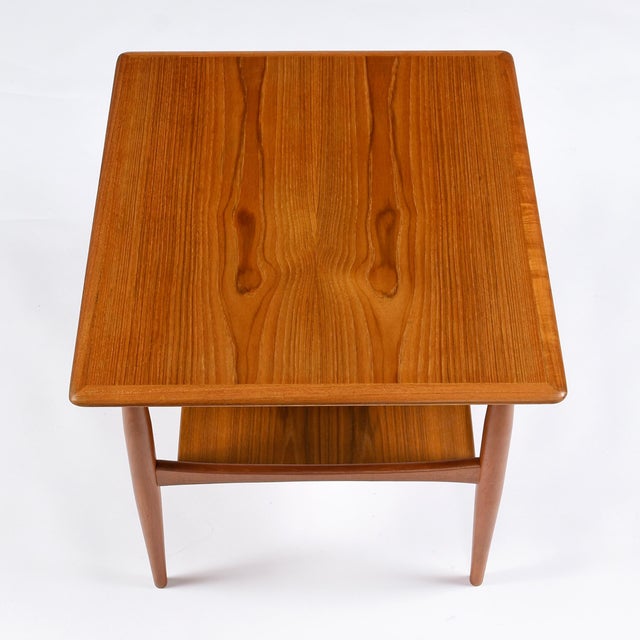 Pair Danish Teak Side Tables With Drawers 1960s For Sale - Image 6 of 10