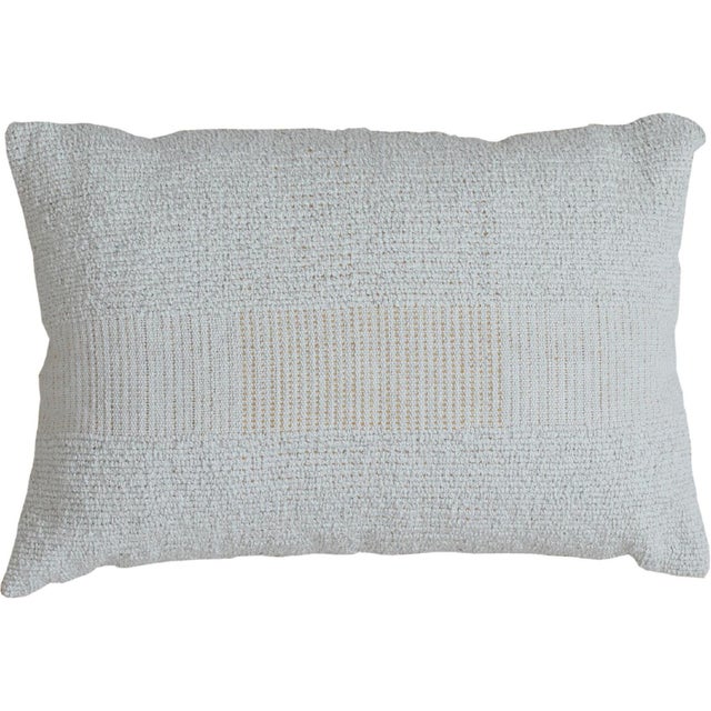 Elevate your home's look with a chic Modern Wool and Cotton Pillow, meticulously handmade with opulent materials, in a 16"...