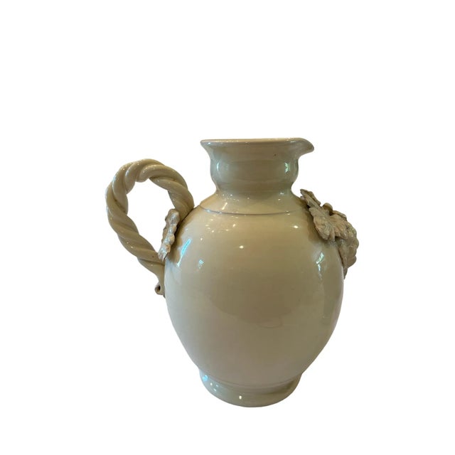 Vintage Italian Ceramic Pitcher With Grape Design For Sale In New York - Image 6 of 8