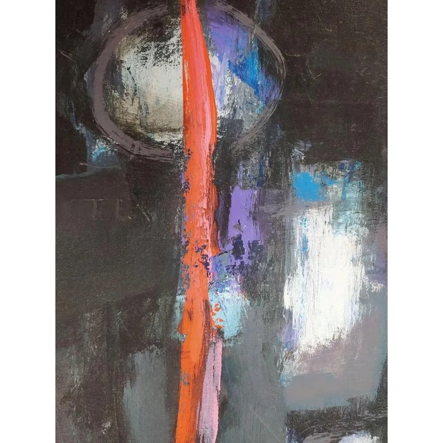 Hector Ramirez Ortega, Composition, 1990, Mixed Media on Canvas For Sale - Image 3 of 8