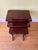 Set of 3 mahogany cross branded nest of tables