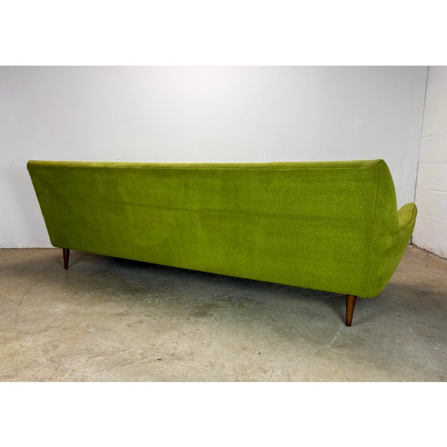 Mid Century Danish Modern Dux Folke Ohlsson Style 4-Seat Sofa in Chartreuse Green For Sale - Image 11 of 12