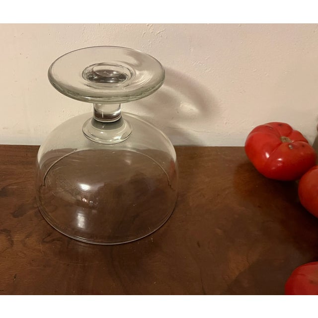 Transparent Antique Early 19th Century American Federal Pittsburgh Flint Glass Crystal Footed Compote or Bowl for Punch or Fruit For Sale - Image 8 of 12