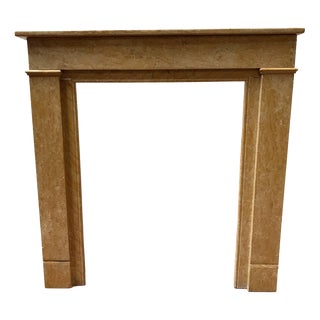 Fireplace in Yellow Marble For Sale