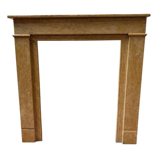 Fireplace in Yellow Marble For Sale