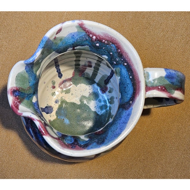 Blue E J King Decorative Ceramic Picture For Sale - Image 8 of 9